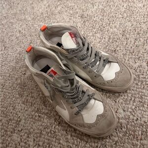 Golden Goose Style Women's White & Gray Casual Sneakers